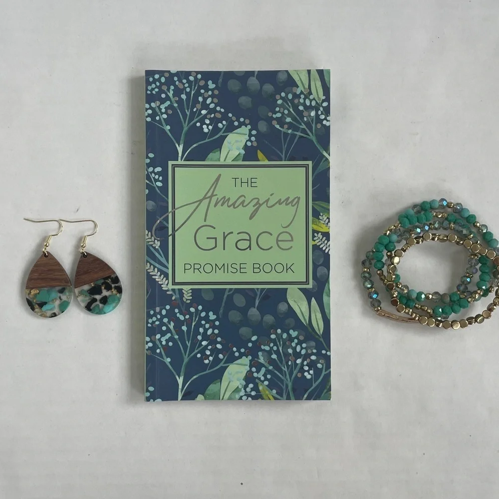 Amazing Grace Faith Based Promise Book with Jewelry Bundle Inspirational Gift